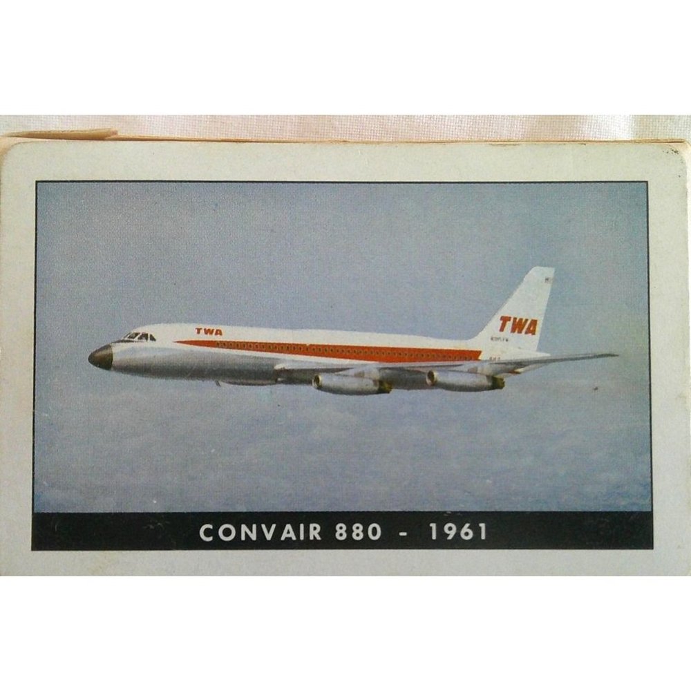 TWA Collection Series Convair 880-1961 Airline Playing Cards Memorabilia P013 tt